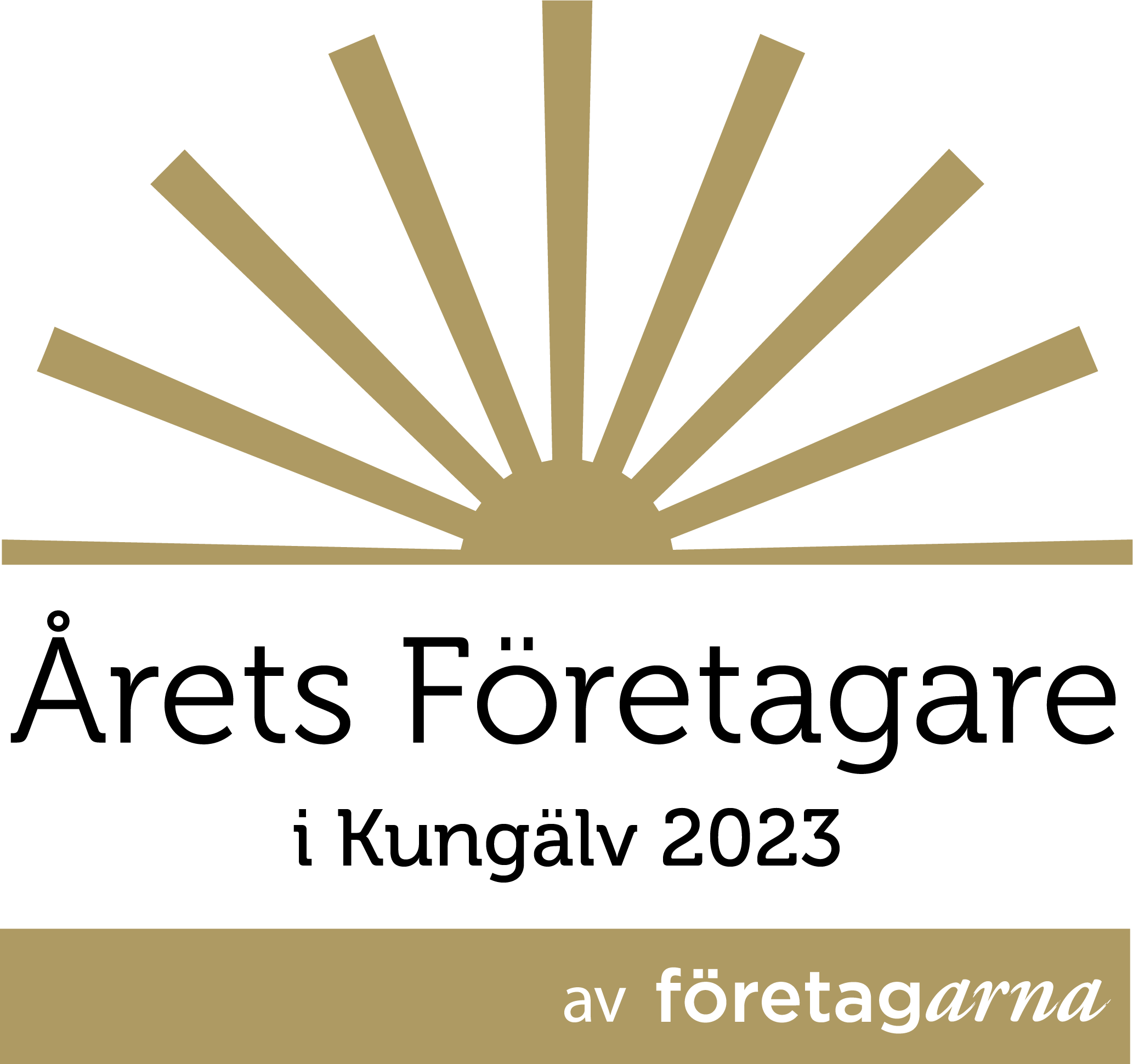 Arets Foretagare logotyp Kungalv 2023